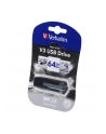 Flash USB 3.0  64GB Verbatim Store'n' go, USB 3.0, max:80MB/s w:25MB/s - nr 63