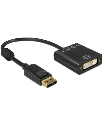 Delock Adapter Displayport 1.2 męski > DVI żeński 4K pasywne czarny