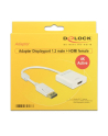 Delock Adapter Displayport 1.2 męski > HDMI żeński 4K aktywne biały - nr 11