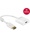 Delock Adapter Displayport 1.2 męski > HDMI żeński 4K aktywne biały - nr 13