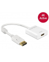 Delock Adapter Displayport 1.2 męski > HDMI żeński 4K aktywne biały - nr 15