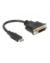 Delock Adapter HDMI Mini-C męski -> DVI 24+5 żeński, 20 cm - nr 6
