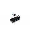 RaidSonic Icy Box USB 3.0 to Gigabit Ethernet Adapter + 3x USB 3.0 Hub, Czarny - nr 11