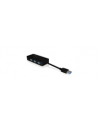RaidSonic Icy Box USB 3.0 to Gigabit Ethernet Adapter + 3x USB 3.0 Hub, Czarny - nr 8