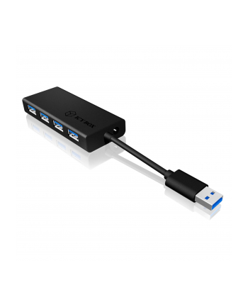 RaidSonic Icy Box 4x Port USB 3.0 Hub, Czarny