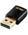 Asus AC600 Dual-band USB client card, 802.11ac, 433/150Mbps - nr 64
