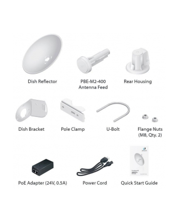 Ubiquiti Networks Ubiquiti PowerBeam M 18dBi 2.4GHz 802.11n MIMO 2x2 TDMA, 64MB RAM, PoE