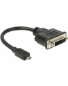 Delock Adapter HDMI Micro-D męski > DVI 24+5 żeński, 20 cm - nr 13