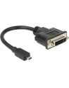 Delock Adapter HDMI Micro-D męski > DVI 24+5 żeński, 20 cm - nr 15