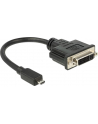 Delock Adapter HDMI Micro-D męski > DVI 24+5 żeński, 20 cm - nr 17
