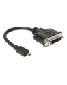 Delock Adapter HDMI Micro-D męski > DVI 24+5 żeński, 20 cm - nr 20