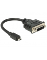 Delock Adapter HDMI Micro-D męski > DVI 24+5 żeński, 20 cm - nr 2