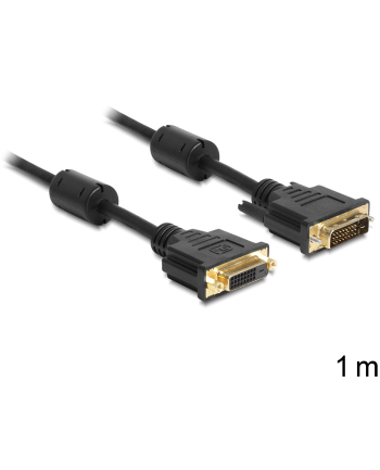 Delock kabel/przedłużacz DVI 24+1 (M) -> DVI 24+1 (F), 1m