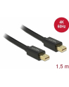 Delock kabel mini Displayport (M) - mini Displayport (M) 1.5m, black - nr 9