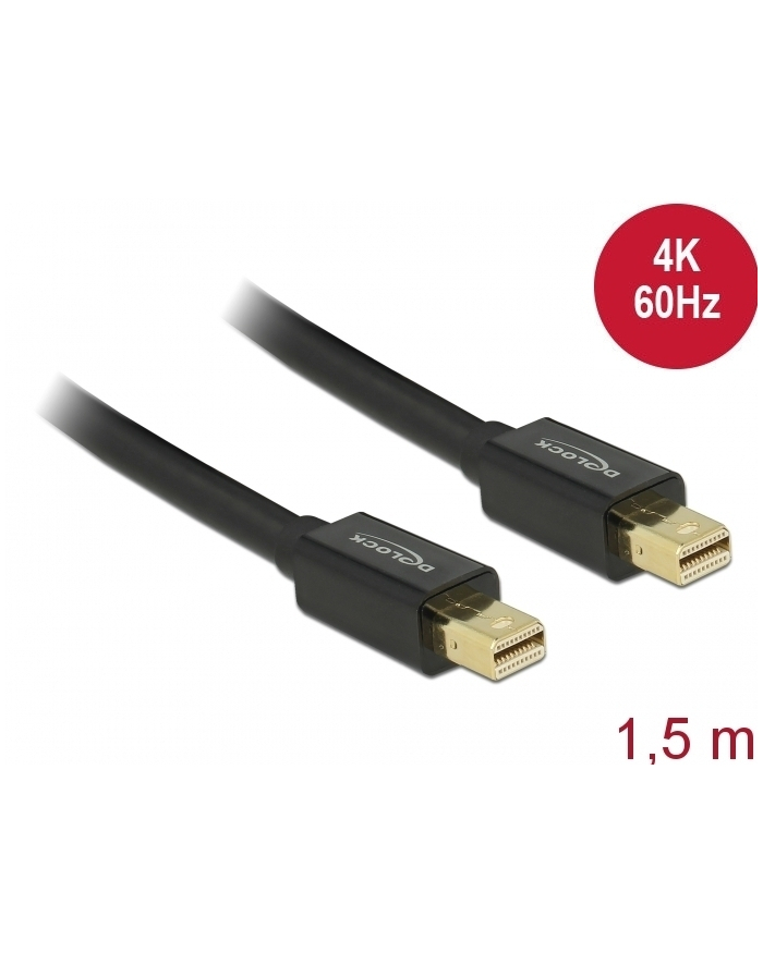Delock kabel mini Displayport (M) - mini Displayport (M) 1.5m, black główny
