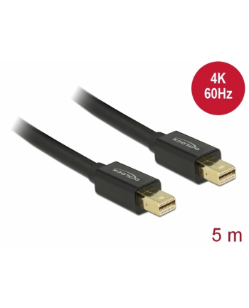 Delock kabel mini Displayport (M) - mini Displayport (M) 5m, black