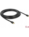 Delock kabel mini Displayport (M) - mini Displayport (M) 5m, black - nr 25