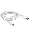 Delock kabel mini Displayport (M) - Displayport (M), 2m, white - nr 2