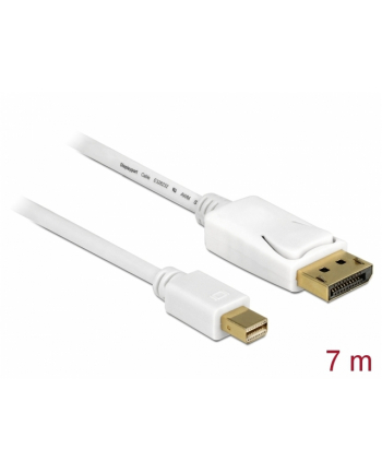 Delock kabel mini Displayport (M) - Displayport (M), 7m, white