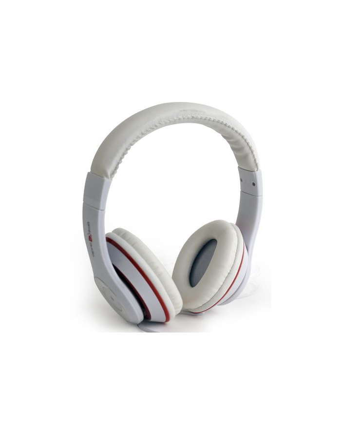 Gembird słuchawki stero LOS ANGELES z mikrofonem i regulacją głośności, białe główny