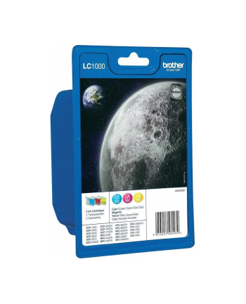 Brother Ink LC-1000 Rainbow C/Y/M, cyan, magenta, yellow, Blister