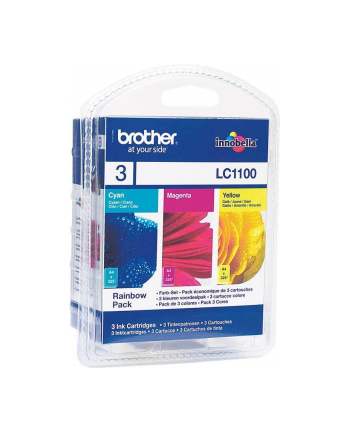 Brother Ink LC-1100 Rainbow c/m/y, cyan, magenta, yellow, Blister
