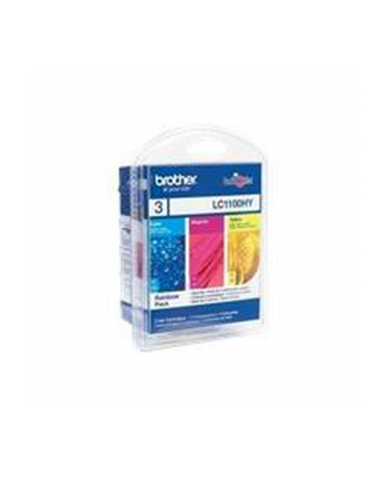 Brother Ink LC-1100 Rainbow c/m/y, cyan, magenta, yellow, Blister
