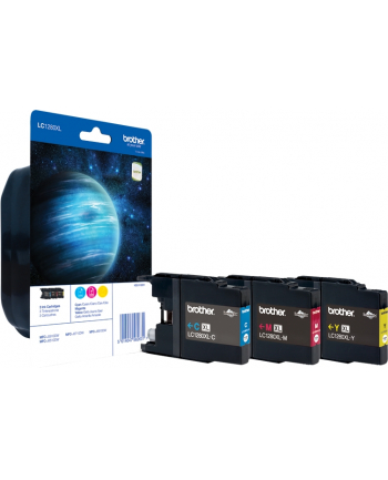 Brother Ink LC-1280XL Rainbow c/y/m, cyan, magenta, yellow, Blister