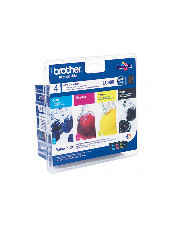 Brother Ink LC-980 Value Pack, B/C/M/Y, Blister główny