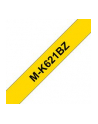 Brother Tapes MK621 9mm yellow/black, P-t 55,60,65,75 nich laminiert - nr 24