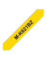 Brother Tapes MK621 9mm yellow/black, P-t 55,60,65,75 nich laminiert - nr 26