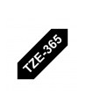 Brother Tapes TZe365 36mm black/white, 8m - 550 - 3600 - 9xxx - nr 25