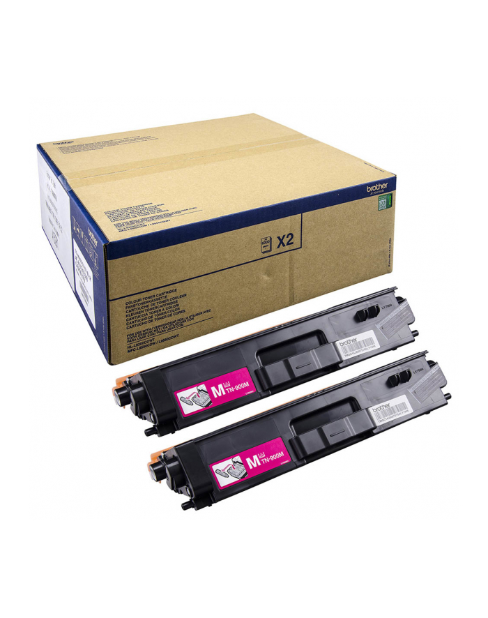 Brother Toner TN-900MTWIN magenta, 6.000 S, Twinpack główny