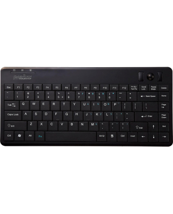 Keyboard USB Perixx PERIBOARD-505H+ US, Black,mini,2xUSBHub,Trackball, US Layout