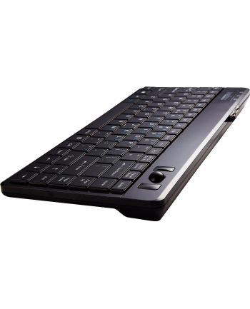 Keyboard USB Perixx PERIBOARD-505H+ US, Black,mini,2xUSBHub,Trackball, US Layout