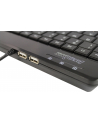Keyboard USB Perixx PERIBOARD-505H+ US, Black,mini,2xUSBHub,Trackball, US Layout - nr 8