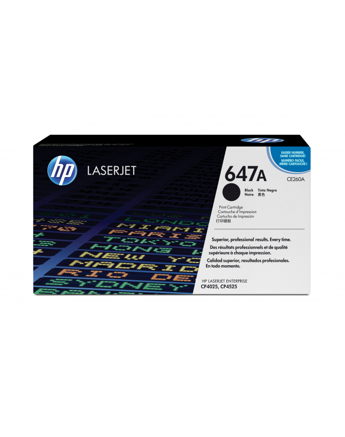 Hewlett-Packard HP Toner Czarny HP647A=CE260A  8500 str. główny