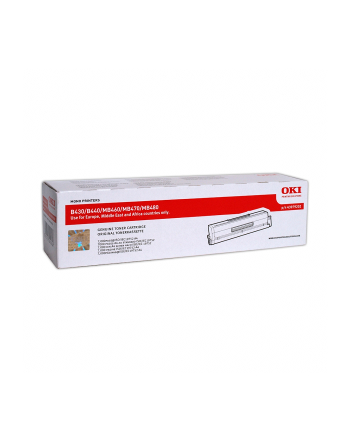 OKI Toner Czarny B430/B440-T=43979202=B430  B440dn  MB460  MB470  MB480  7000 str. główny