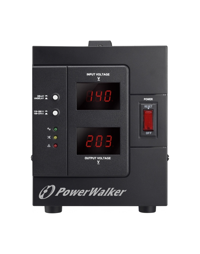 POWER WALKER STABILIZATOR NAPIĘCIA AVR 1000VA  220/230/240V  3X SCHUKO OUT główny
