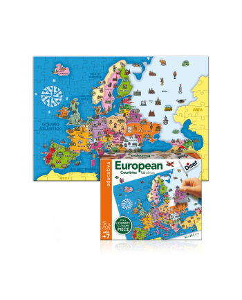 DISET Puzzle mapa państwa europejskie