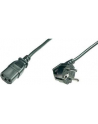 Kabel zasilający Schuko kątowy/IEC C13 M/Ż 0,75m ASSMANN - nr 17
