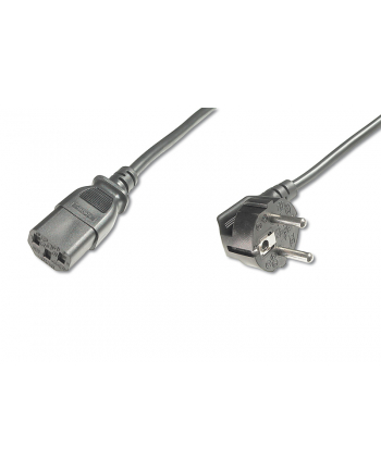 Kabel zasilający Schuko kątowy/IEC C13 M/Ż 0,75m ASSMANN
