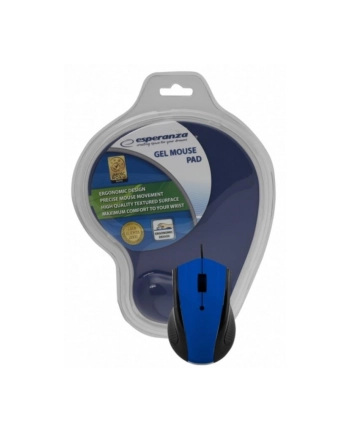 ESPERANZA Przewodowa Mysz Optyczna EM152B USB | 1200 DPI + PODKŁADKA ŻELOWA