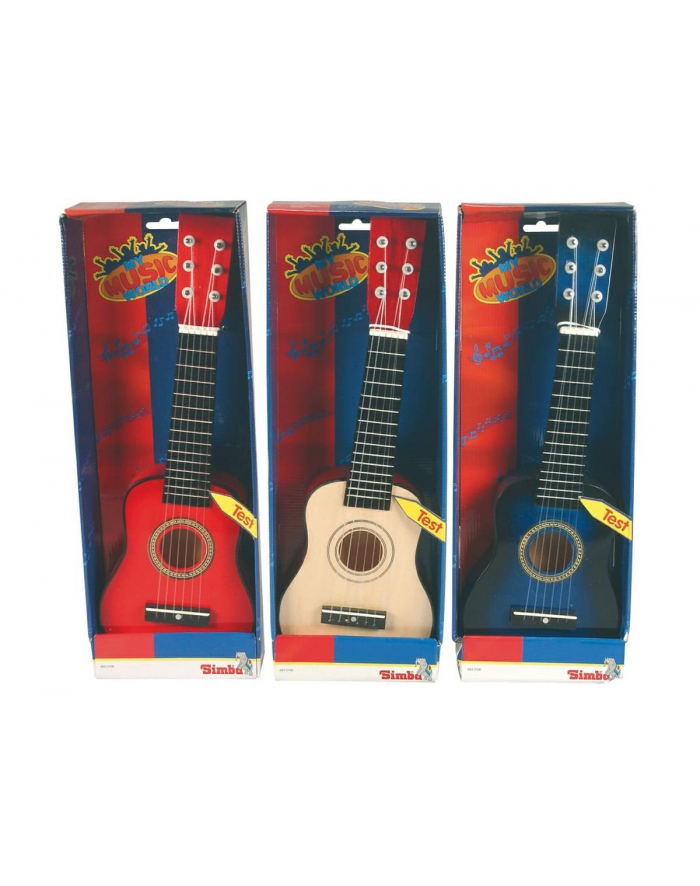 SIMBA Gitara drewniana 3 rodzaje.  (WYSYŁKA LOSOWA, BRAK MOŻLIWOSCI WYBORU) główny