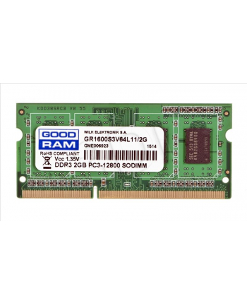 GOODRAM SO-DIMM DDR3 2048MB PC1600 CL11 1 35V