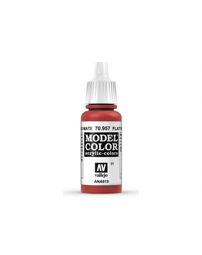 VALLEJO Farba Nr31 Flat Red Matt 17ml główny