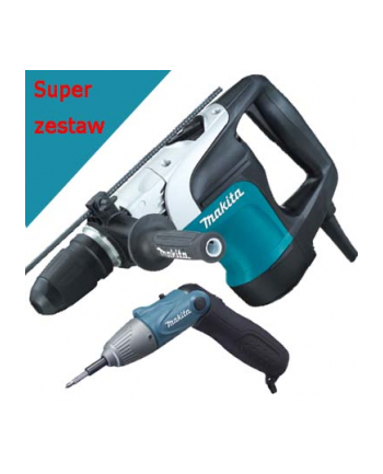 MŁOT UDAROWO-OBROTOWY HR 4002 + 6723 DW + P-18013 MAKITA