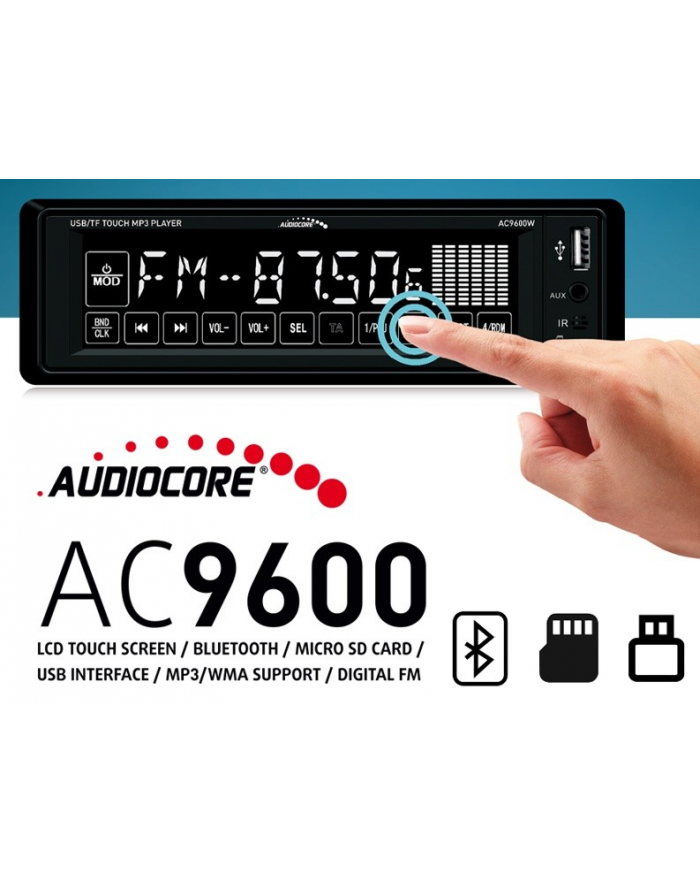 Radioodtwarzacz dotykowy AC9600W główny