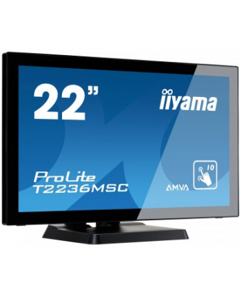 iiyama Monitor Prolite T2236MSC-B2 21.5'', 8ms, VGA, DVI-D, HDMI, USB, black