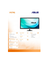 Asus Monitor LED VX278Q, 27'' wide, 1ms GtG, FullHD, DP/HDMI, głośniki, czarny - nr 25